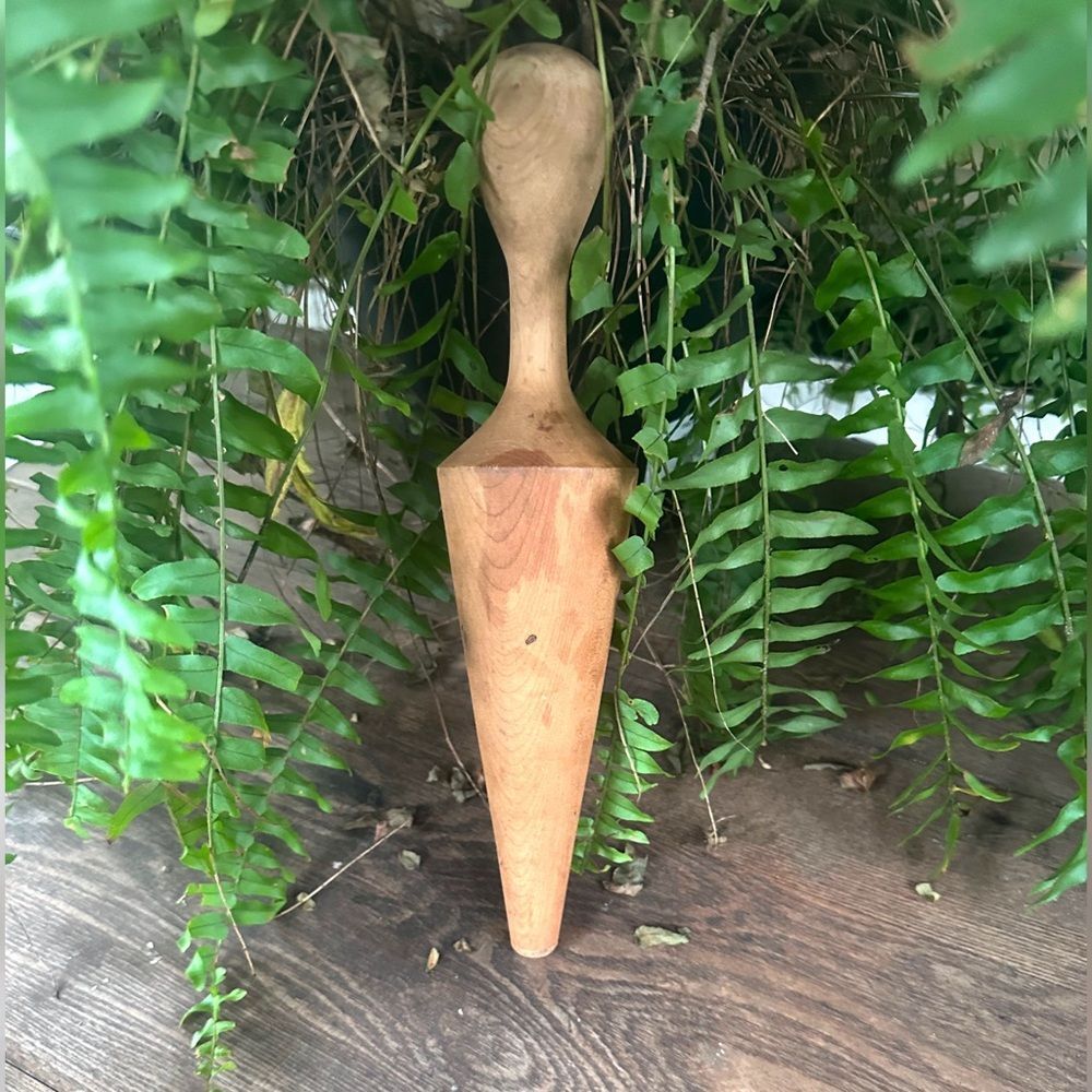 Primitive Wooden Ricer Masher Mill Pestle Cone Kitchen Tool
